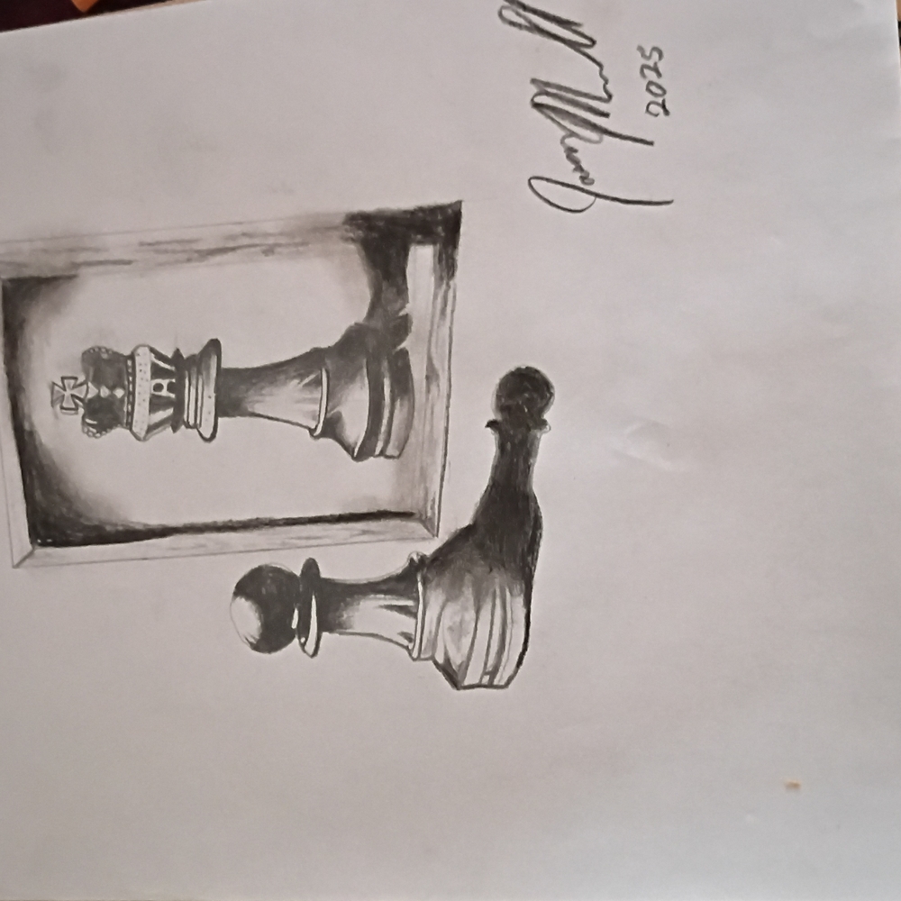 Black and White Chess Artwork